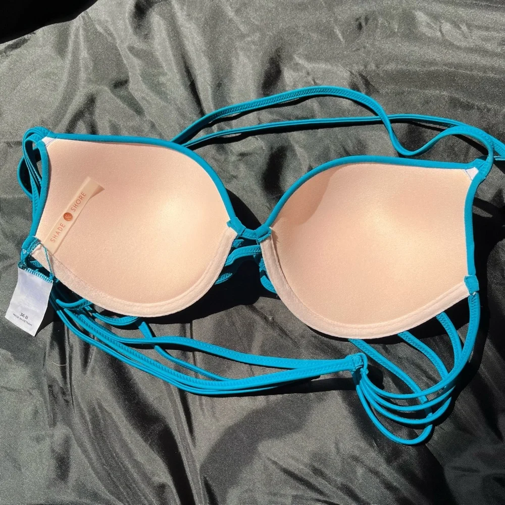 Shade & Shore sexy strappy push up bikini top 36B